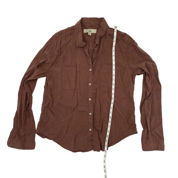 Thread & Supply Rustic Red Button Down Cotton Shirt - Picture 5 of 5